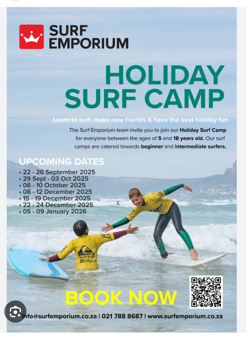 SURF EMPORIUM 5 Day Holiday Surf Camp (Value R1800)