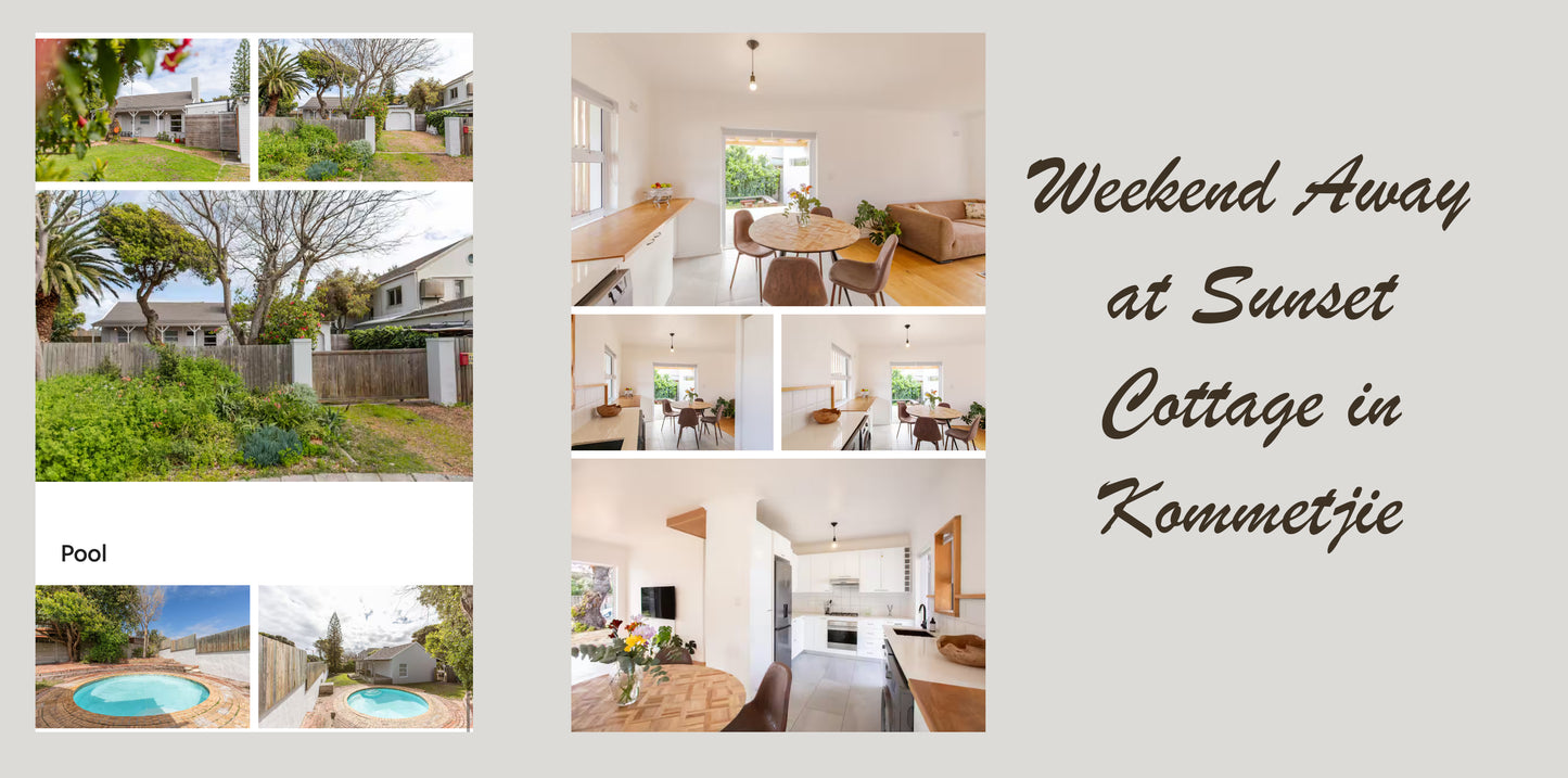 Weekend Away at Sunset Cottage, Kommetjie (value R9000)